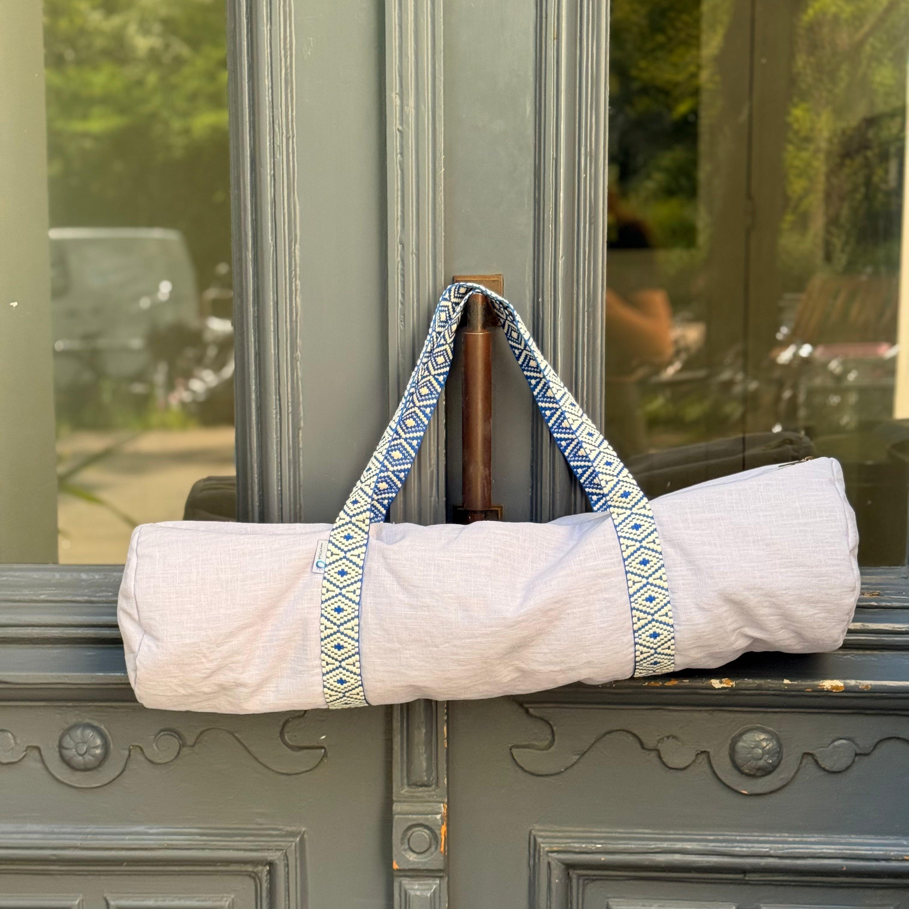 Yogamattentasche aus Leinen by veryYOGA