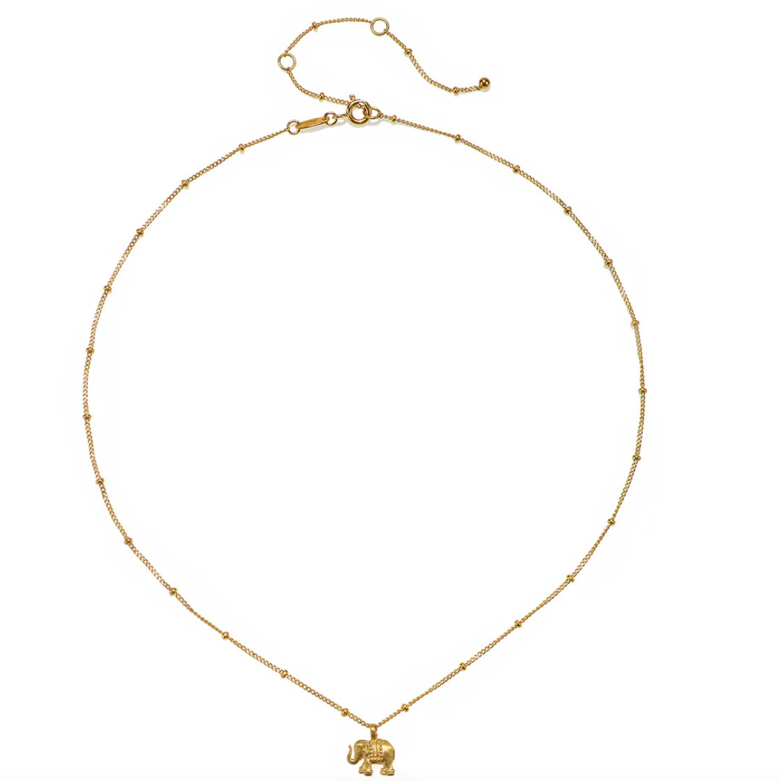 Krafttier - Elefanten Kette 18k vergoldet