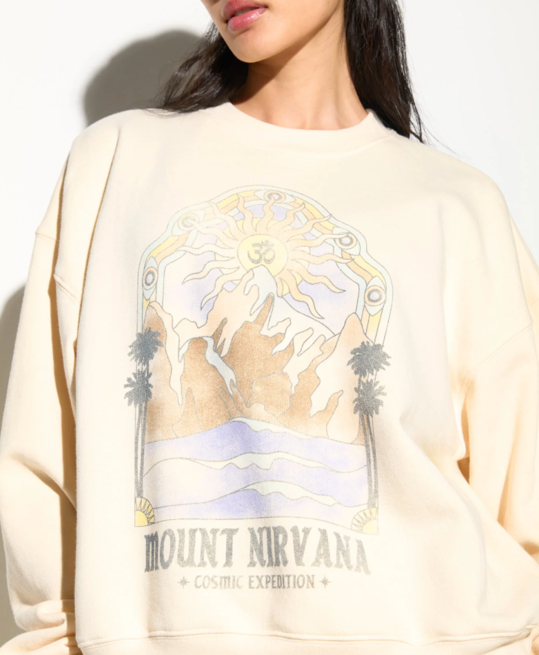 Mount Nirvana La Brea Crew Pullover