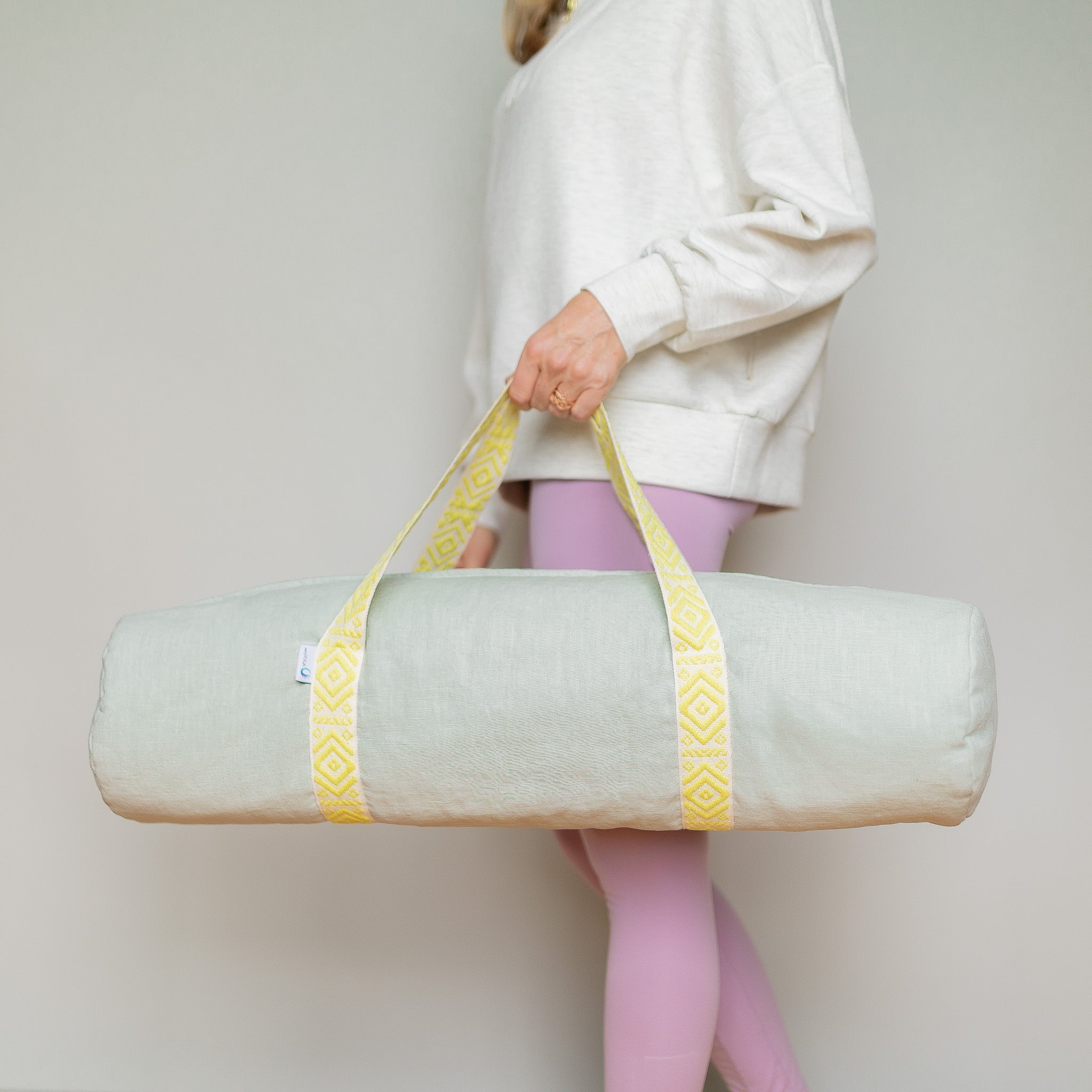 Yogamattentasche aus Leinen by veryYOGA