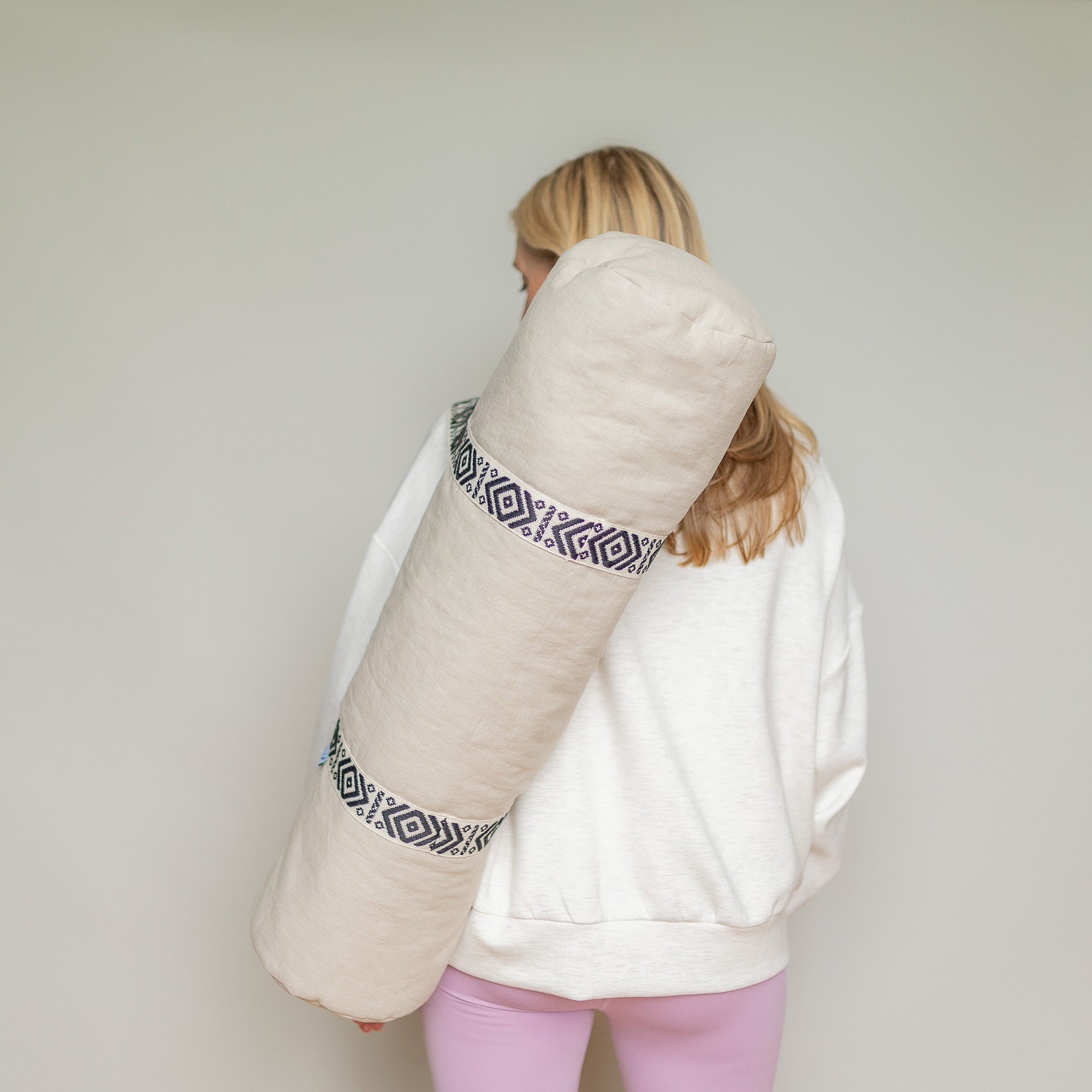 Yogamattentasche aus Leinen by veryYOGA