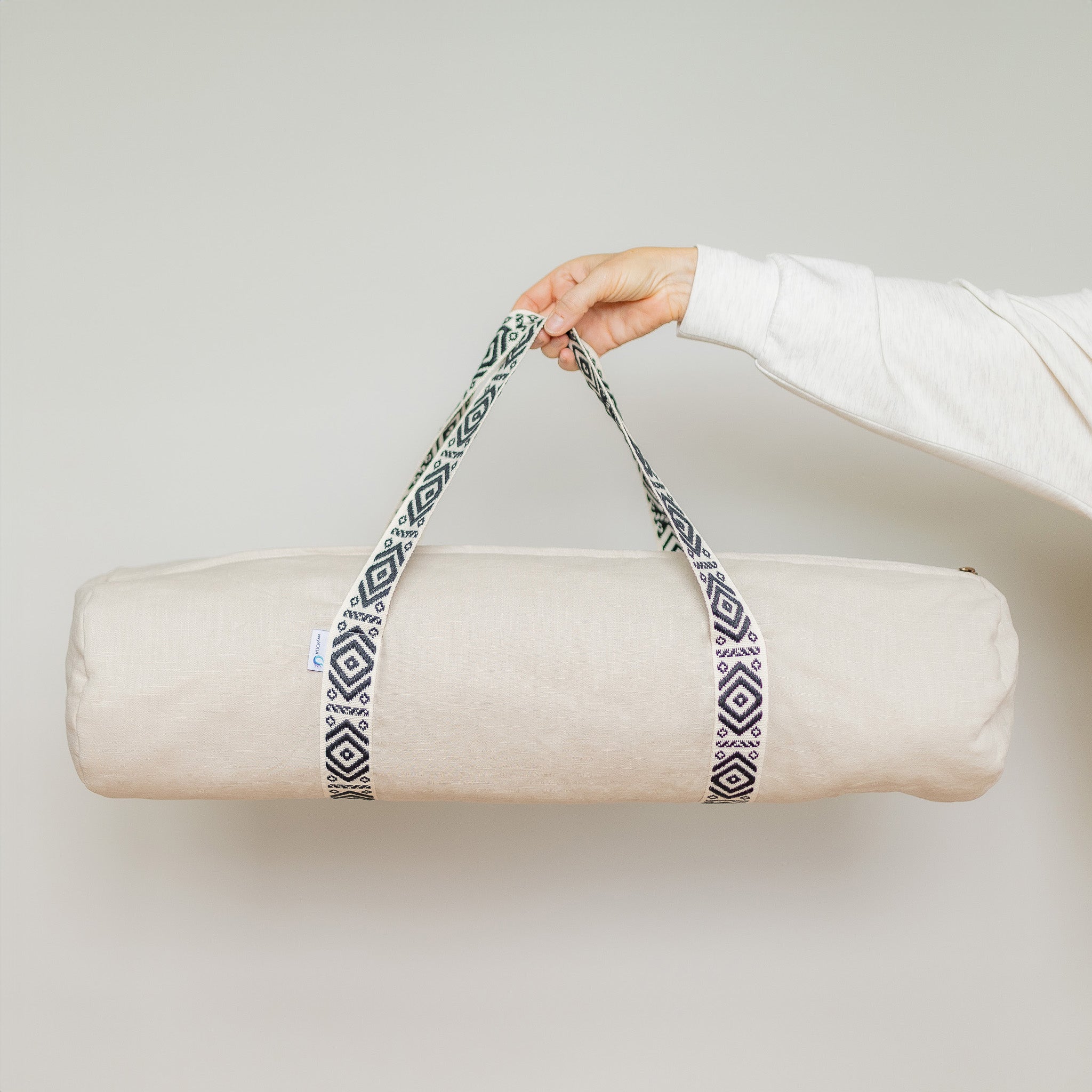 Yogamattentasche aus Leinen by veryYOGA