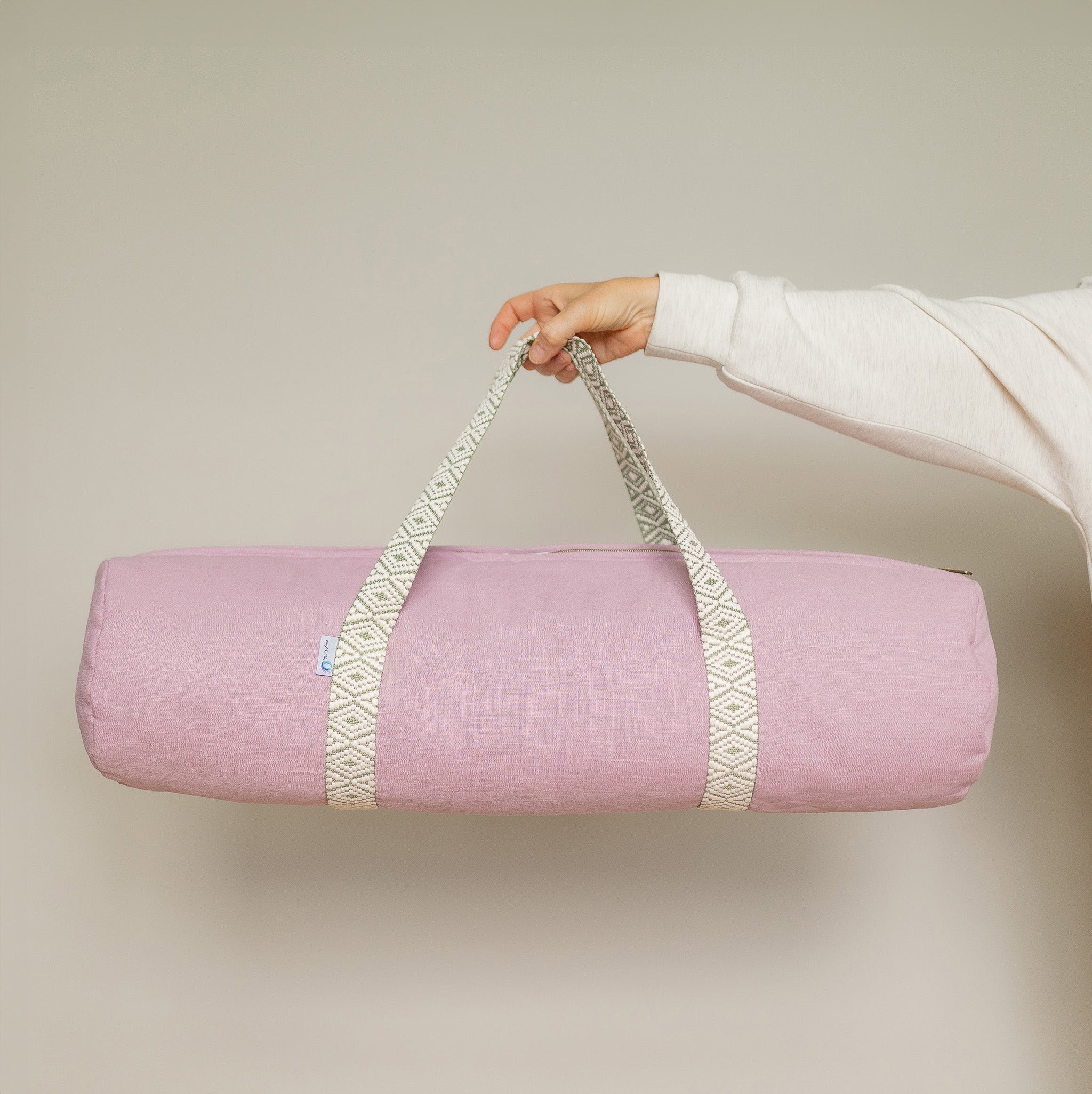 Yogamattentasche aus Leinen by veryYOGA