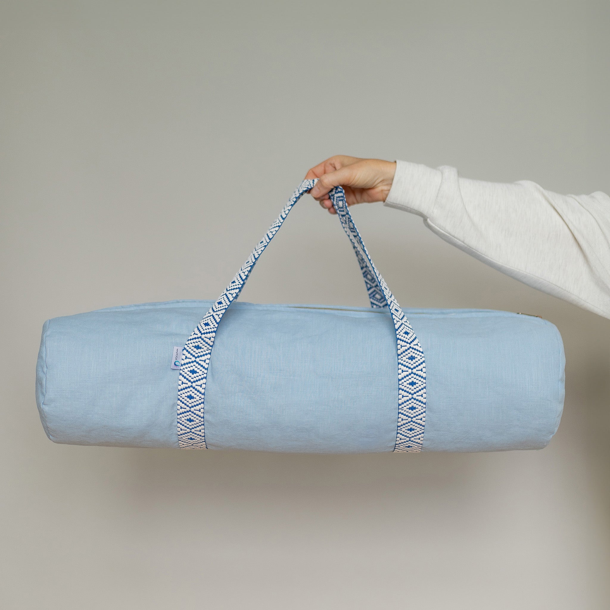 Yogamattentasche aus Leinen by veryYOGA