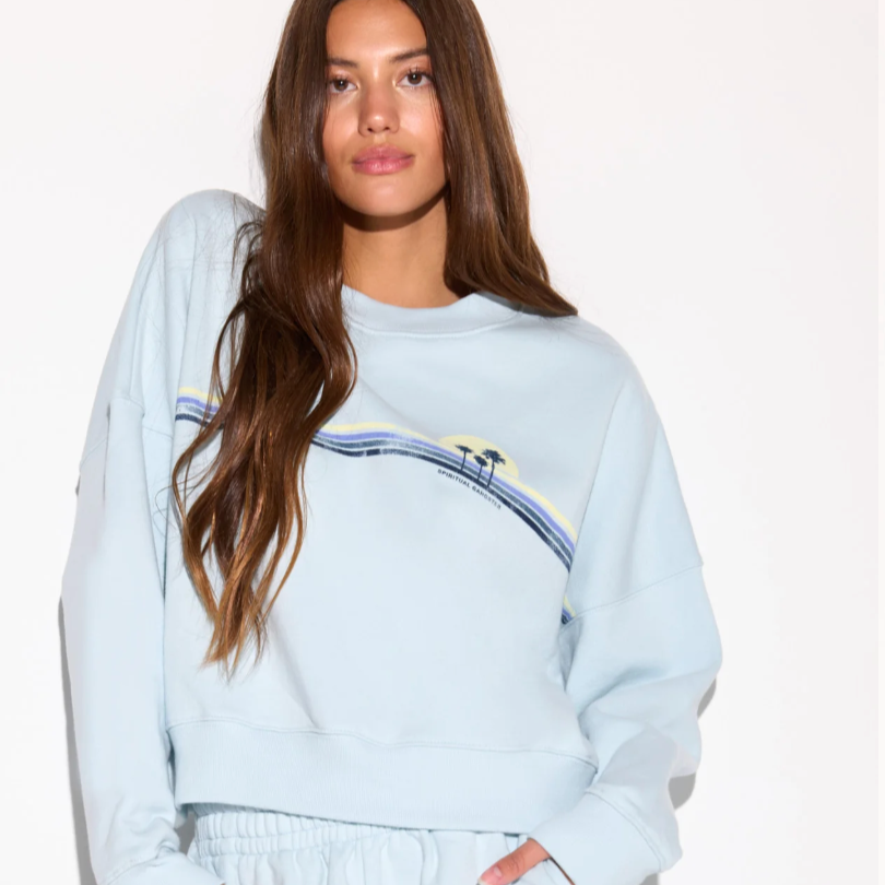Sunset Stripe Crew Neck von Spiritual Gangster