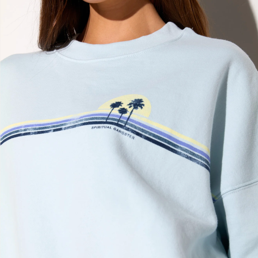 Sunset Stripe Crew Neck von Spiritual Gangster
