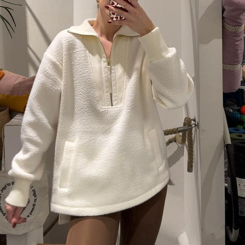 Teddy Sweater von Varley - wollweiß